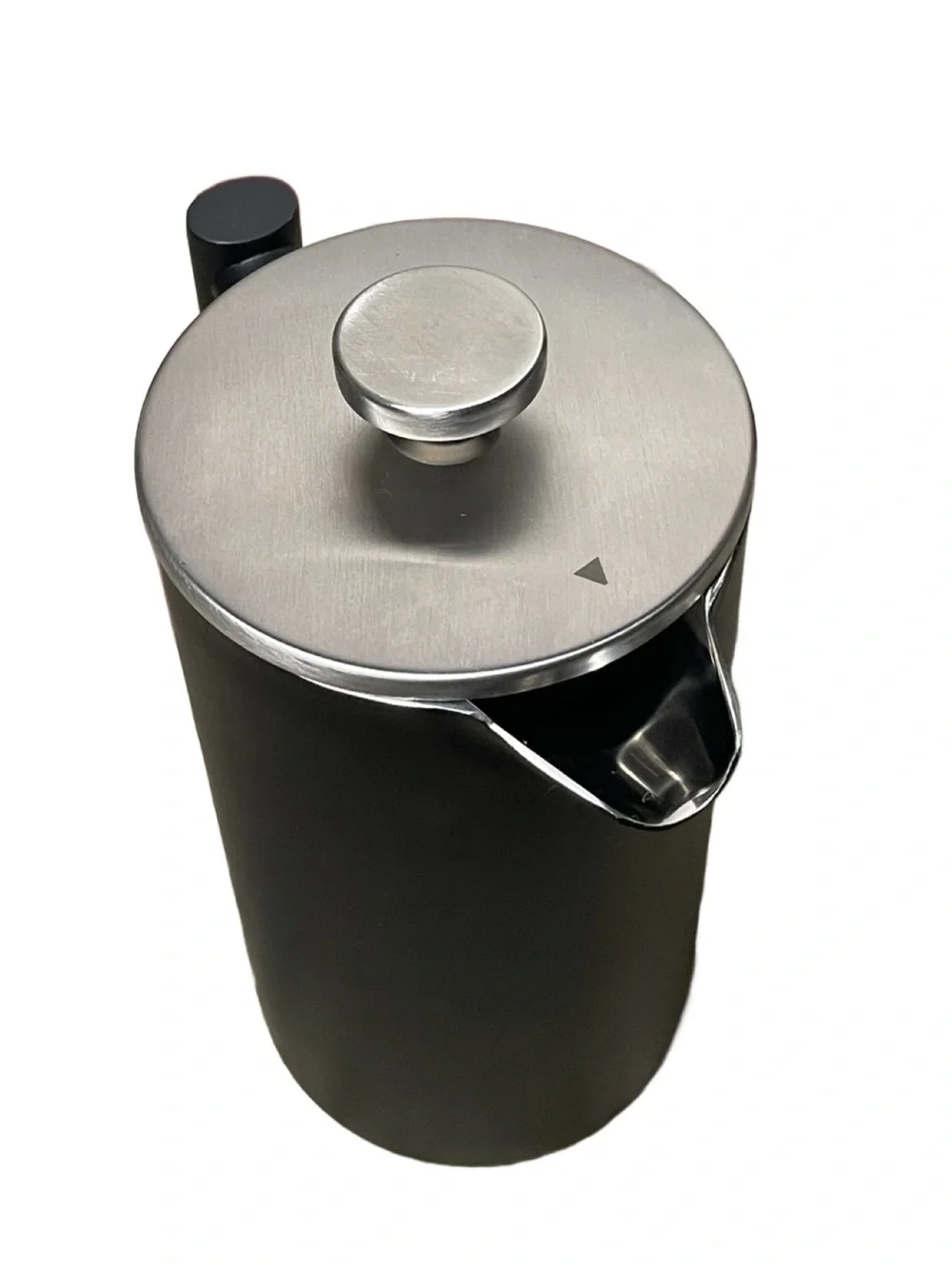 Finedine Matte Black French Press Coffee Maker - Stainless Steel - 34 oz.